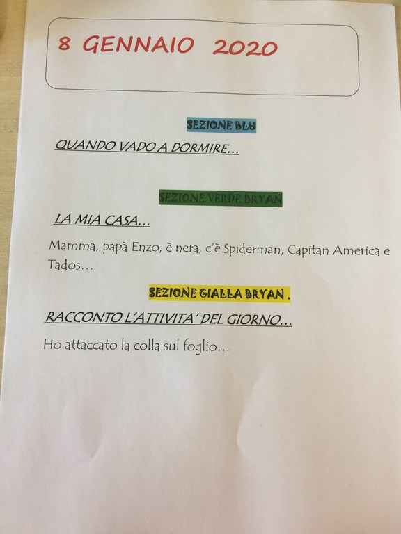 8 GENNAIO