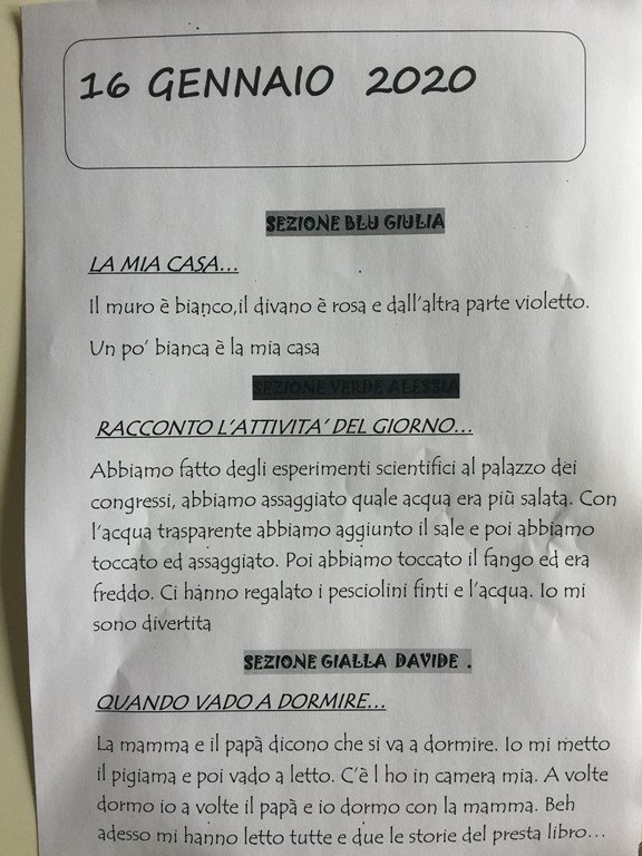 16 GENNAIO