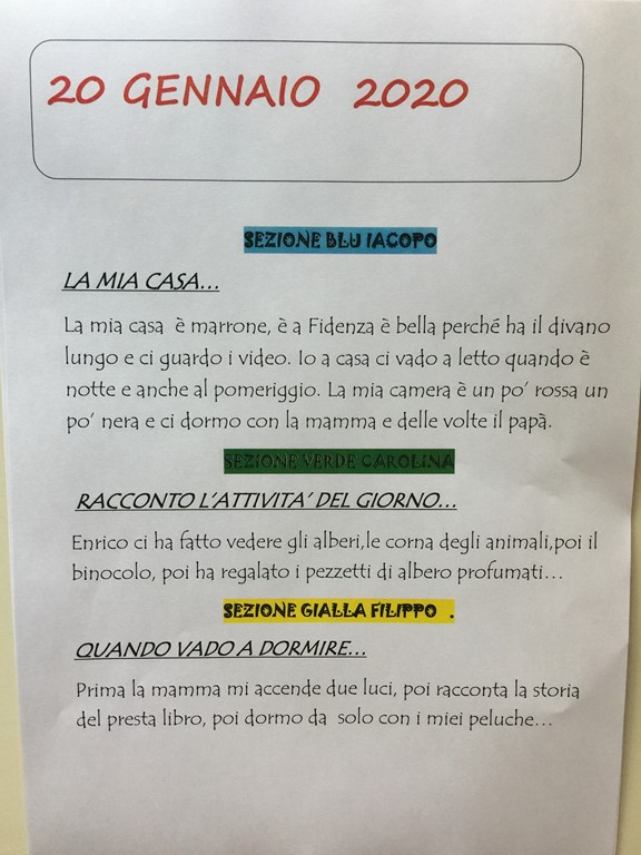 20 GENNAIO