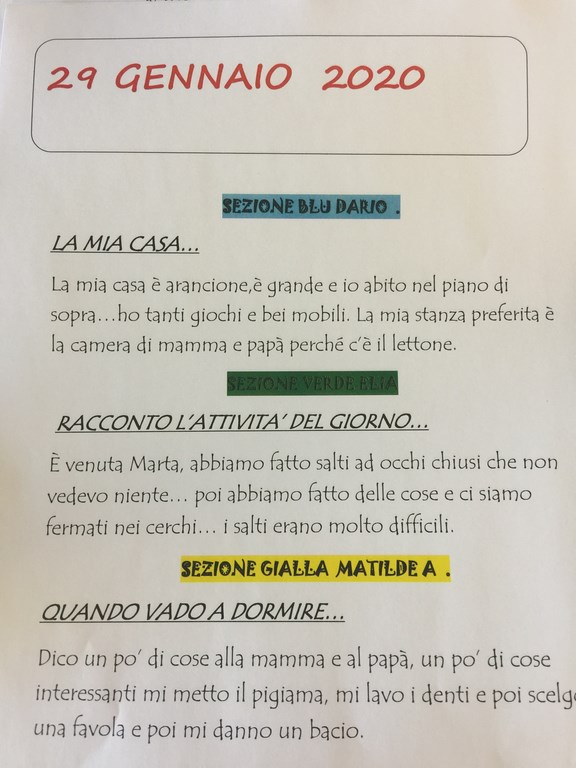 29 GENNAIO